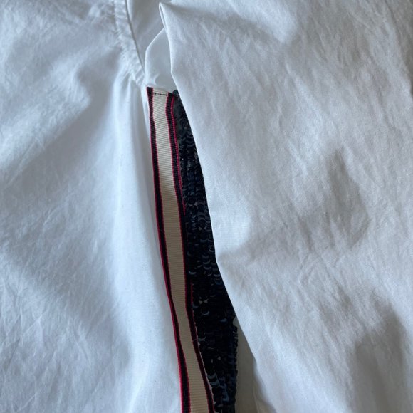 J.Crew Button Down White Shirt with Sequin Detail - Picture 10 of 16
